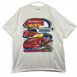 2006 NASCAR Banquet 400 Kansas Speedway T Shirt XL Racing Graphic